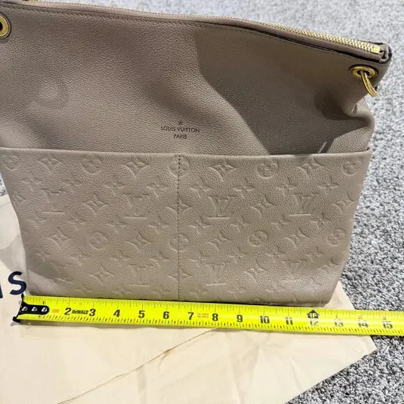 Louis Vuitton Empreinte Maida Hobo Tourterelle Leather Bag Purse, Turtle Dove - Picture 13 of 16